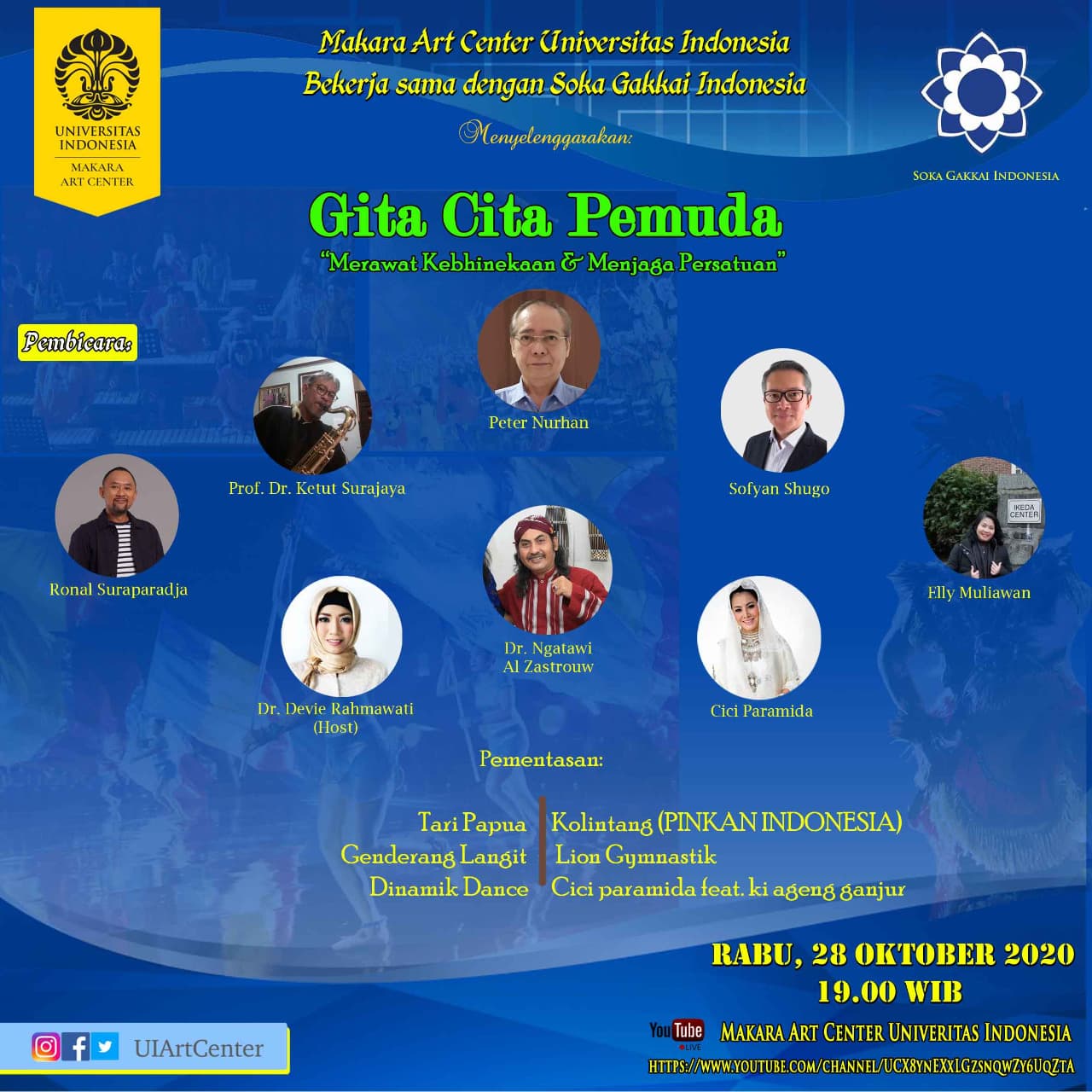 Peringatan Sumpah Pemuda, UI Gelar Pertunjukan Seni Merawat Keberagaman