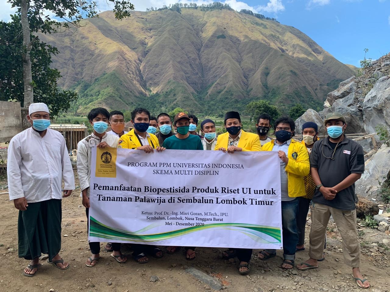 Guru Besar FTUI Kenalkan Biopestisida Tanaman Palawija di Sembalun Lombok Timur