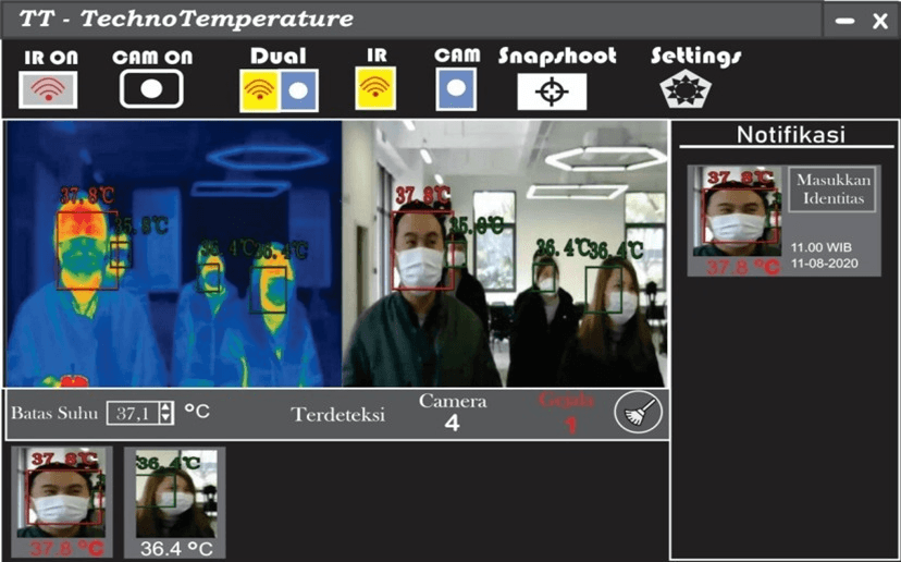 Antisipasi Covid-19, Mahasiswa ITS Inovasikan Detektor Suhu Terintegrasi