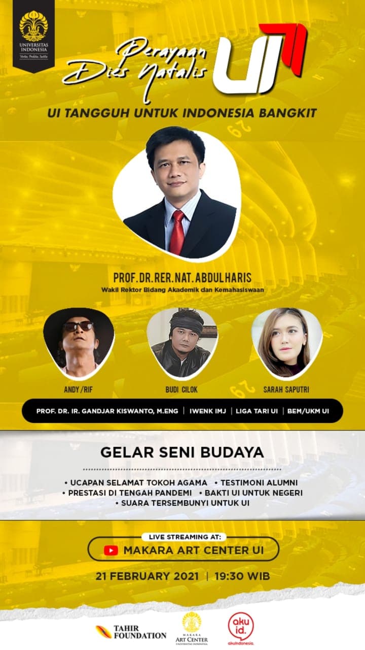 Makara Art Center Gelar Seni Budaya Rayakan Dies Natalis Ke-71 UI