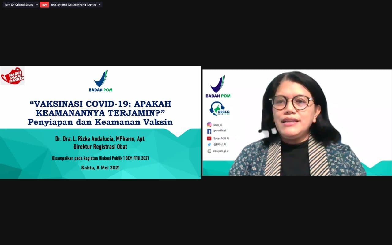 Diskusi Publik BEM Fakultas Farmasi UI “Vaksinasi Covid-19: Apakah Keamanannya Terjamin?”