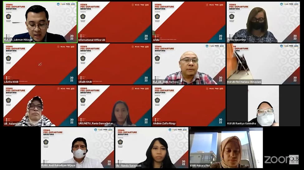 Bekerjasama dengan KBRI Ankara di Turki dan Universitas Brawijaya, Pelaksana Program IISMA Menyelenggarakan Pre-Departure Briefing