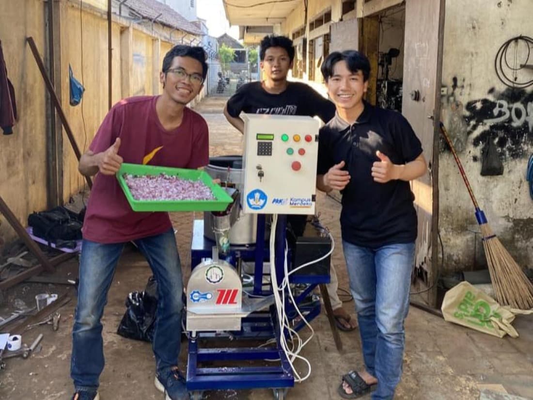 Inovasi Mahasiswa ITS Bantu Tingkatkan Efisiensi Pengolahan Bawang