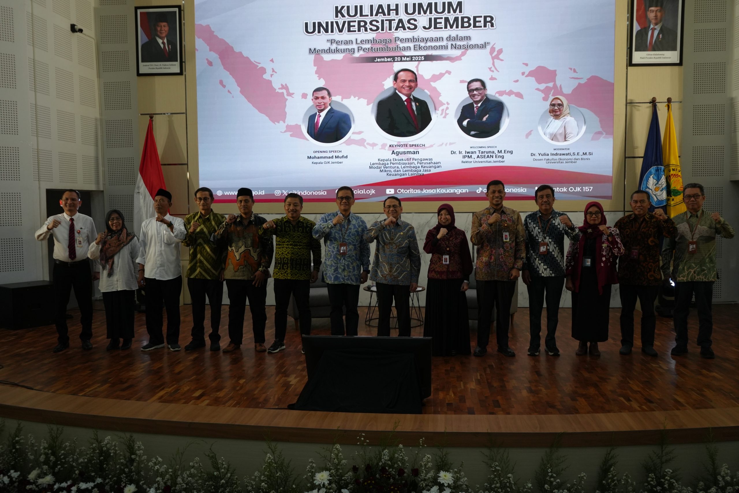 Komisioner OJK Beri Kuliah Umum di Kampus UNEJ