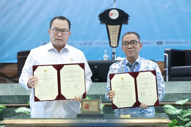 Mendiktisaintek Melaksanakan Penandatangan MoU dengan BRIN