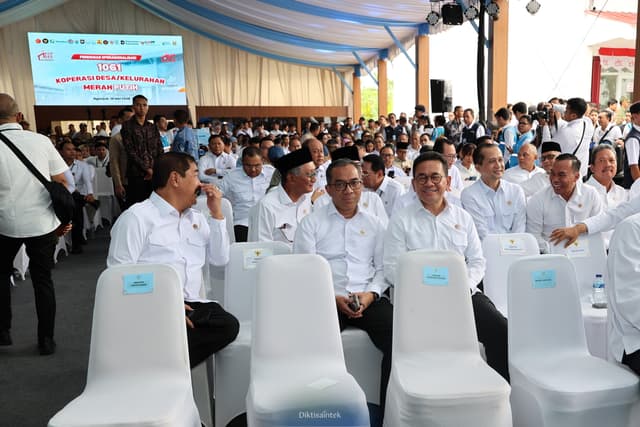 Mendiktisaintek Menghadiri Peluncuran Operasionalisasi KDKMP di Nganjuk