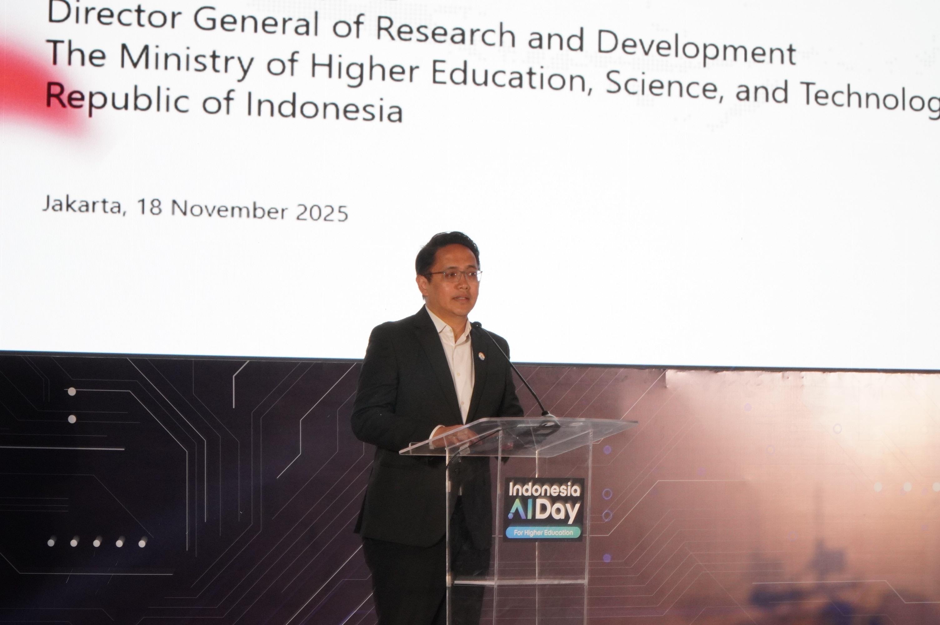 Dirjen Risbang Dorong Transformasi Digital Kampus Lewat Indonesia AI Day for Higher Education 2025