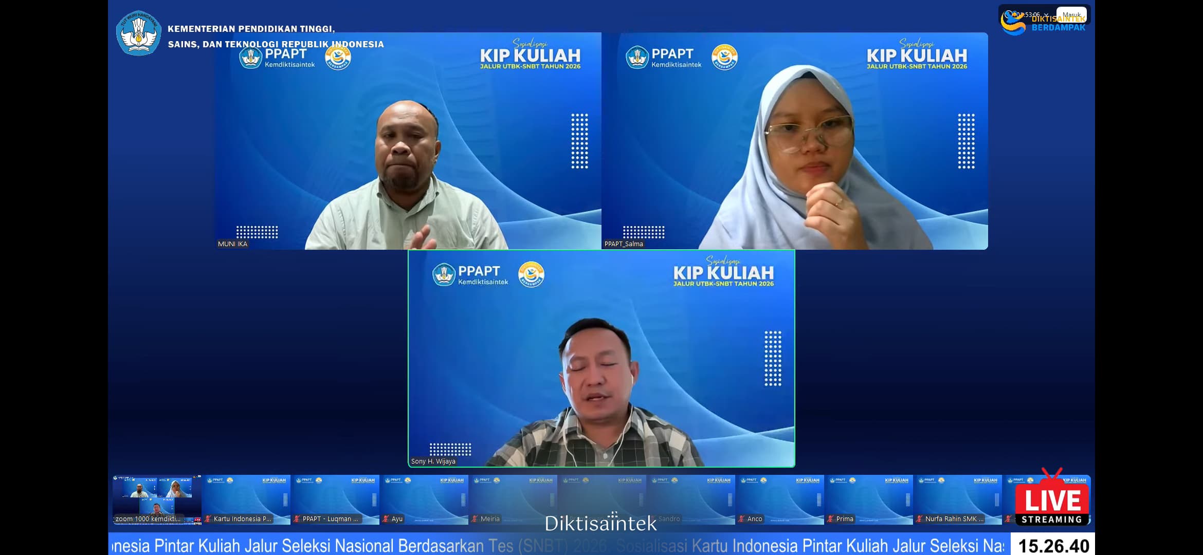 Perluas Akses Pendidikan Tinggi, Kemdiktisaintek Gelar Sosialisasi KIP Kuliah Jalur SNBT