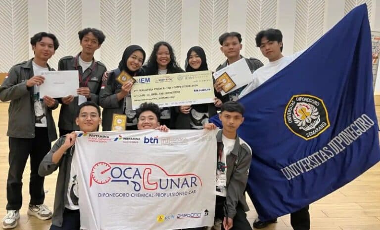 Tim Pocalunar UNDIP Raih 2 Prestasi Internasional di Malaysia Chem-E-Car Competition 2026