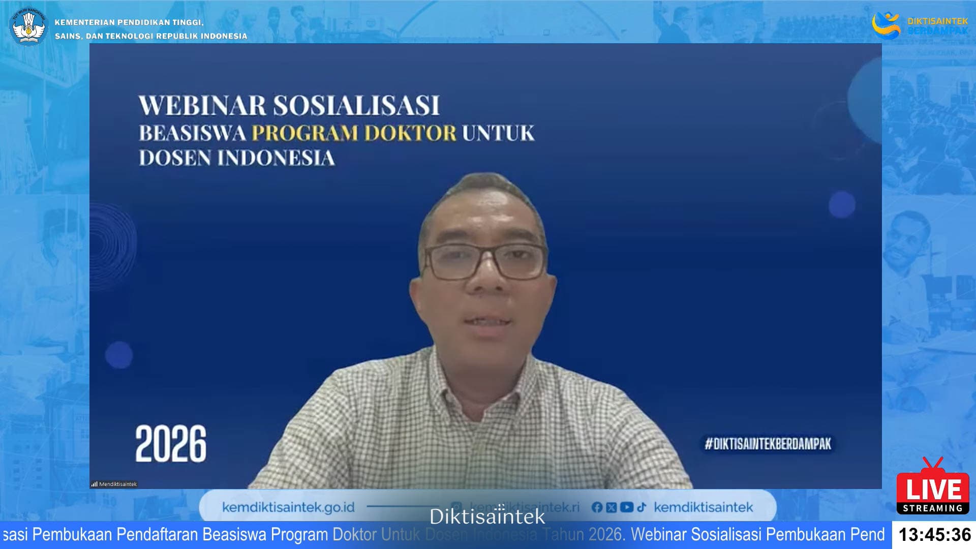Sosialisasi Beasiswa Program Doktor untuk Dosen Indonesia (PDDI) Tahun 2026