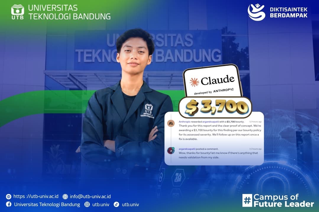 Mahasiswa UTB Raih Pengakuan dari Anthropic atas Temuan Kerentanan pada Claude AI