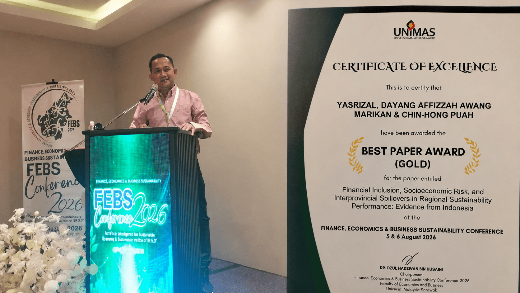 Riset Inklusi Keuangan Lintas Provinsi Bawa Dosen UTU Raih Best Paper Award Gold di Malaysia
