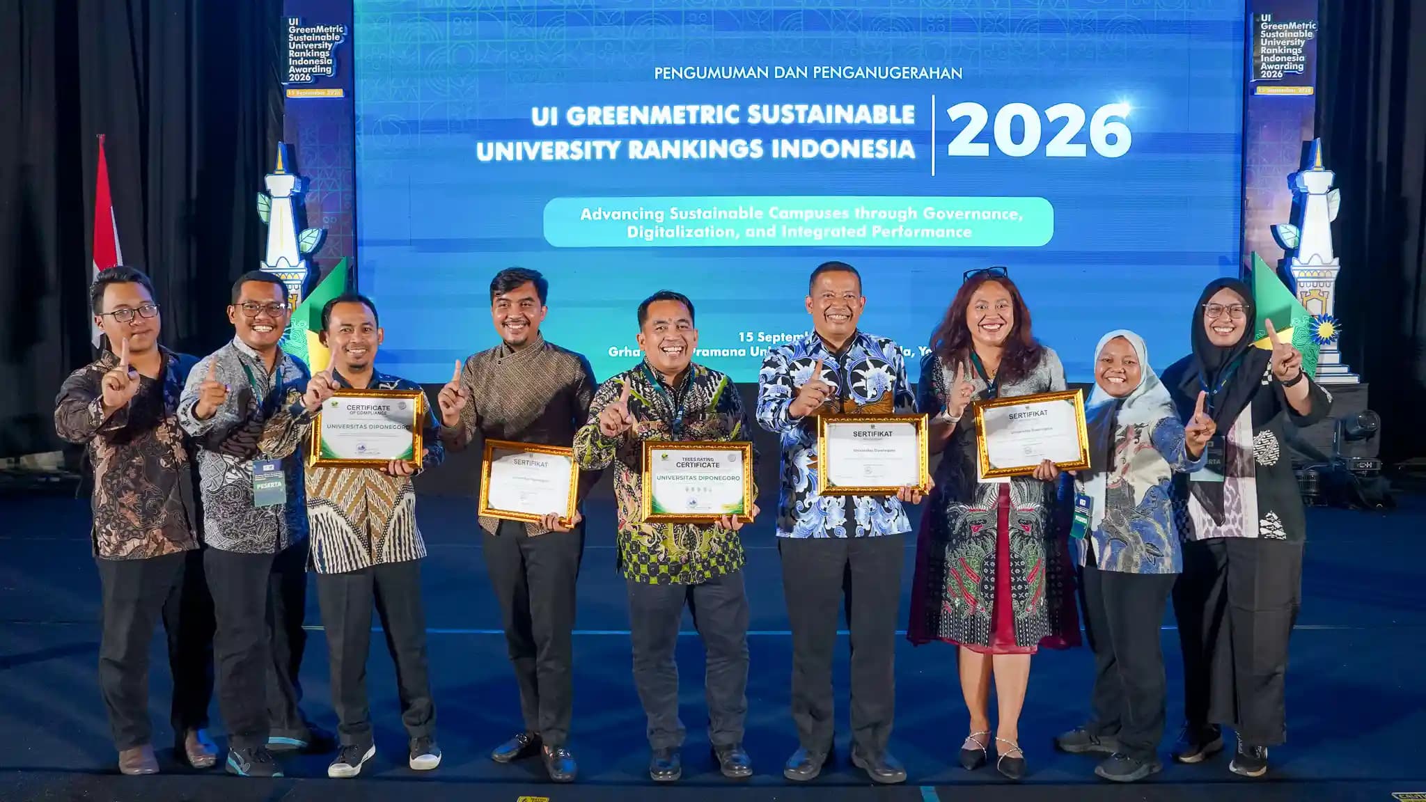 UNDIP Masuk 20 Besar Dunia UI GreenMetric 2026, Peringkat 3 Asia dan Peringkat 2 Nasional