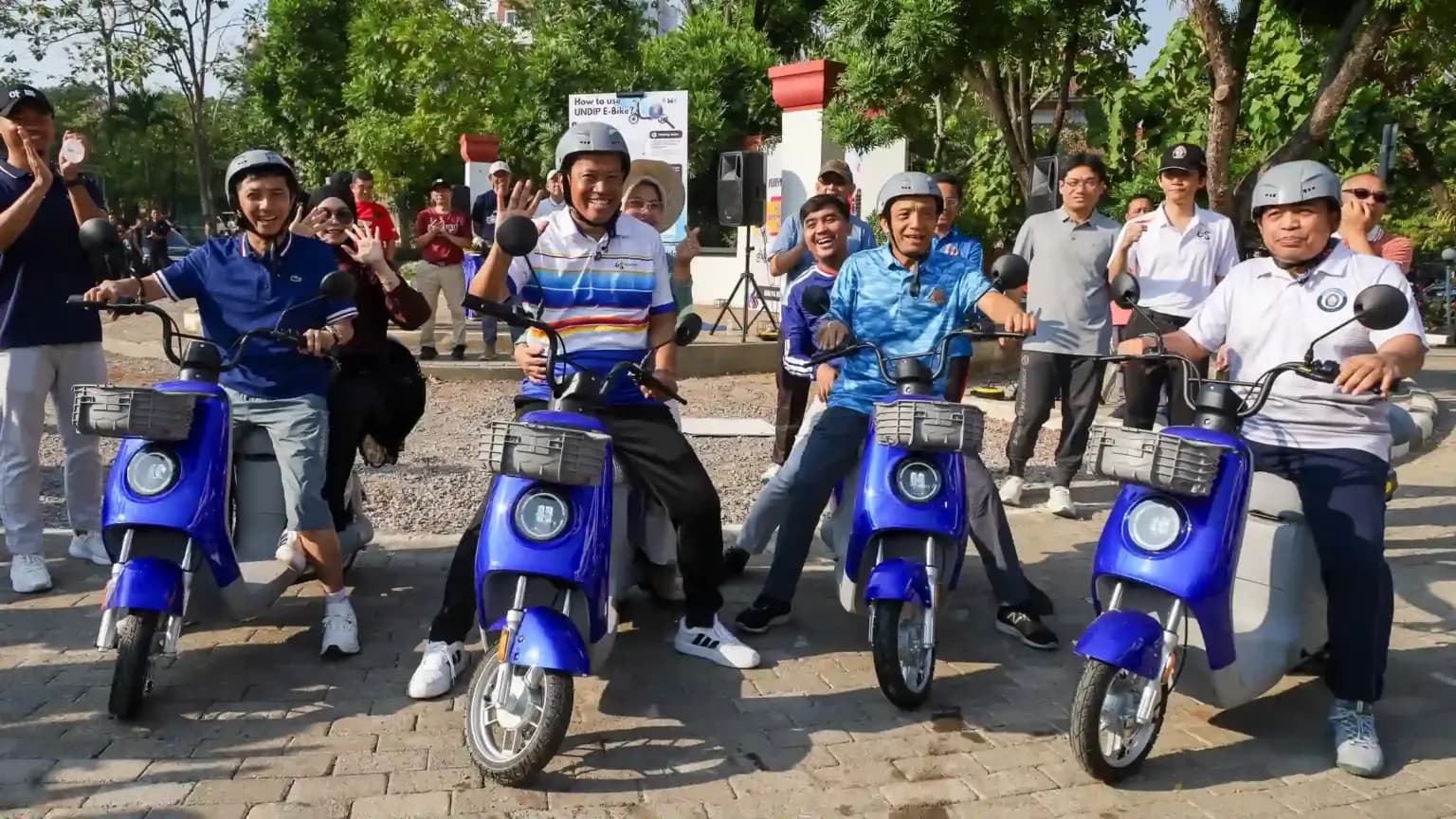 220 Unit E-Bike UNDIP Layani Mobilitas Ramah Lingkungan Civitas Academica di Dalam Kampus
