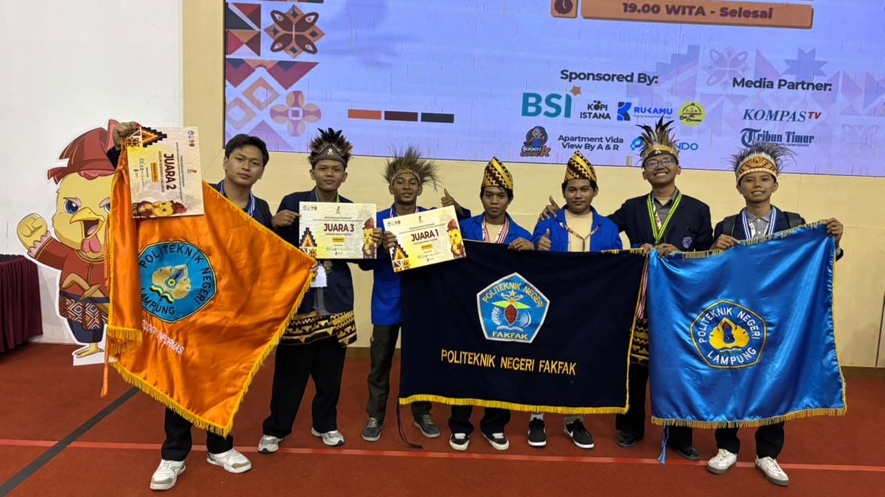 Dari Fakfak ke Panggung Nasional, Mahasiswa Polinef Borong Tiga Juara Informatika