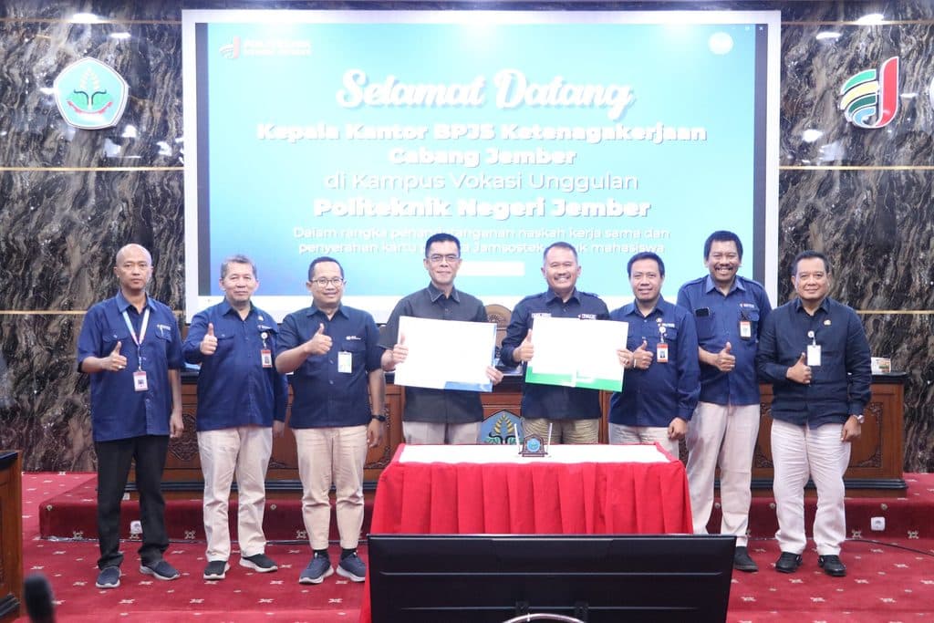 Polije Bersama BPJS Ketenagakerjaan MoU Wujudkan Lingkungan Kampus Terlindungi
