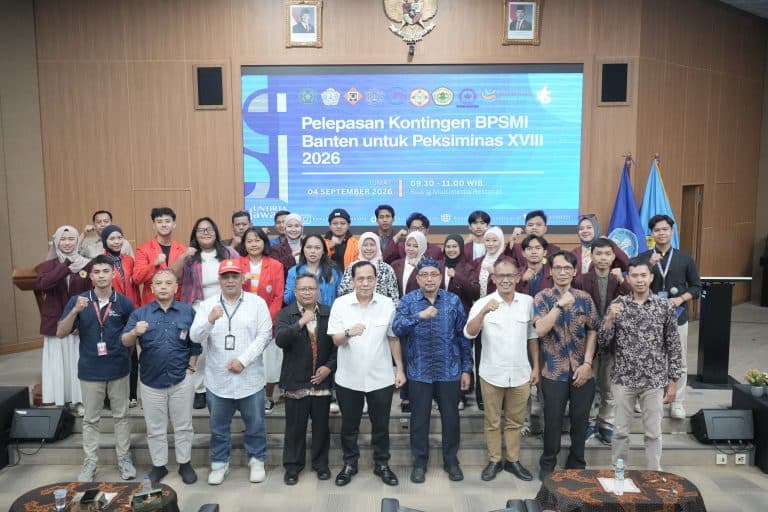 Untirta Lepas Kontingen Banten Menuju Peksiminas 2026, Tekankan Karakter JAWARA dan Kolaborasi Perguruan Tinggi