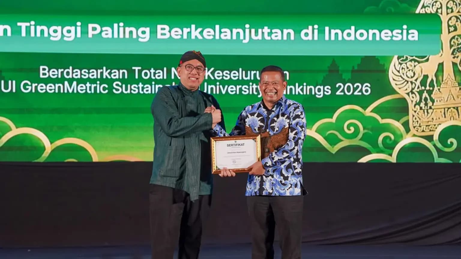 Sabet 3 Penghargaan UI GreenMetric 2026, UNDIP Pertahankan Peringkat ke-2 Tujuh Kali Berturut-turut